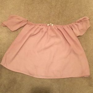 Off the shoulder shirt